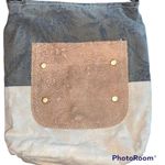 Myra Bag Canvas & Leather Crossbody Purse Bag Photo 1