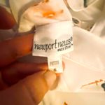 Vintage Newport News White Floral Dress with Criss Cross Back Size 8P Photo 2