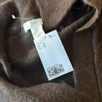 H&M NWT Knit Sweater Dress Wool Blend In Dark Brown Photo 5