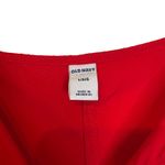 Old Navy V Neck Pockets Roll up Tab Long Sleeve Shift Dress Red Women Large Photo 7