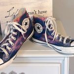 Converse High-Top Sneakers in Purple Tie Dye Photo 6
