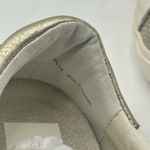 DOLCE VITA Zina Leather Sneaker Women's Size 7.5 White/Gold White Photo 6