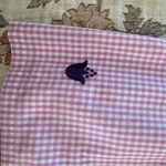 J. Marie Cameron Purple Gingham Embroidered Top. Size Small. Photo 7