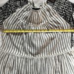 Free People  White and Black Striped Lola Mini Dress Boho Size Small NWT Photo 5
