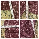 Paper Crane Faux Wrap Blouse Womens Vneck 3/4 Puff Sleeve Polka Dot Top S Photo 4