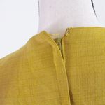 Vintage 60s Justin McCarty Mustard Yellow Split Kirt Long Sleeve Dress Size M Photo 7