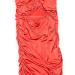 Windsor  Pink Coral Ruched Bodycon Mini Dress Ruched Strap Glam Party Dress Sz S Photo 0