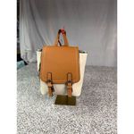 Montana West  Women's Tan & Cream Mini Backpack Convertible Straps Photo 1