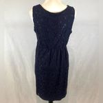 Valerie Bertinelli  navy cotton lace dress size 10 Photo 3