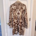 POL Southwest Tribal Knit Boho Cardigan Sweater Coat – Size L – NWT Photo 6
