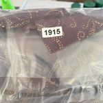 Reina VINTAGE Sz 20W Purple Paisley Print Gold Button Down Blouse Grandmacore Photo 9