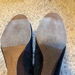 JustFab Faux Suede Lace Up Wedge Booties 9 navy blue Photo 5