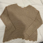 Blu Pepper Beige Knit Sweater Photo 0