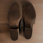 Toms  Women's Black Suede Leather Heeled Ankle Booties‎ Boots Size 11 Photo 4