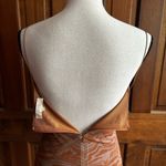 Meshki Mia Orange Brown Mesh Bodycon Mini Dress Women's Size Medium Sexy Photo 5