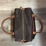 Kate Spade  Vintage Brown Nylon & Tan Leather Trim & Handled Women's Satchel Photo 6