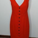 Maeve anthropologie vibrant red quilted shift dress size medium Photo 0