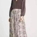 Marie Oliver  Wesley Snakeskin Pleated Maxi Skirt size 6 Photo 1