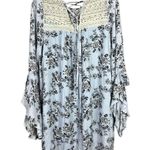 Kori America Women's Light Blue Floral Short Dress Photo 1