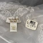 Victoria's Secret Victoria’s Secret Vintage NWT Women’s Sz L White Lace Front Sheer Mesh Long Robe Photo 7