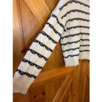 Joie  Women’s Cable Knit Cropped Turtleneck Sweater White Black Size XL (5462) Photo 1