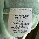 Davi & Dani Chiffon Overlay Dress Green Pink Flowy Ruched Neckline Tie Straps Photo 9