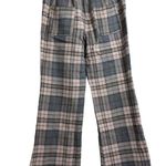 NWT Area Stars Plaid Olivia Straight Leg Pants With Belt Loops Size M Gray Size M Photo 5