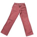 Dickies Women's Carpenter Pants Orange Utility Pockets Size 0 Casual Photo 2