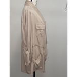 Torrid Womens Jacket Drape Front Drawstring Anorak Light Tan Sz 2 Photo 11