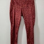 Leg End Burnt Orange Leopard Print Active Wear Pocket Leggings Size M Size M Photo 0