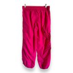 Full Tilt  Womens Pants Sz M Hot Pink Parachute Cargo Crinkle Nylon Toggle Photo 8