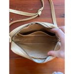 Portland Leather Goods Cream Crossbody Bag Small Zip Top Adjustable Strap Photo 1