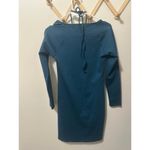 Oak + Fort  Refined bodycon legion blue halter dress size medium Photo 3