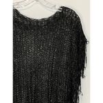 Women's Fringe Mesh Net Beach Swimwear Swim Cover Up Dress Black One Size Size undefined Photo 2