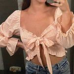 These Three Boutique Gingham Crop Top Photo 0