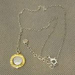 Silpada  Silver Gold Two Tone Two-Sided Convertible 4-Way Pendant Necklace N3432 Photo 6