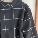 Marine layer  Liverpool Shawl Collar Coatigan Windowpane Black White Photo 10