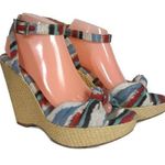 Splendid Lustful Multicolor Y2K Funky Wedges Sandal Sz 10M Photo 0