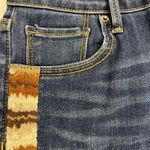 Driftwood  Jackie High Rise Jeans Southwest Embroidered Neutral Browns Size 26x28 Photo 8