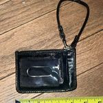 Coach Small Leopard Wristlet in Black Photo 3