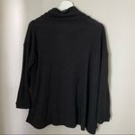 Everleigh Top Tunic Cowl Neck Black Soft Rib Knit Cozy Casual Long Sleeve Size XS Photo 4