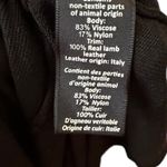 Elizabeth and James  Black Top With Genuine Leather Trim Photo 5