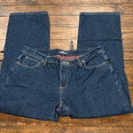 Cabela's  Women Flannel Lined Denim Blue Jeans. 14 Short Photo 0