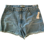 PacSun High Rise Festival Bright Eyes denim jean shorts women's size 30 NWT Photo 0