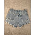 AGOLDE Parker Vintage Cut Off Distressed Jean Short Light Wash Sz 26 Photo 5