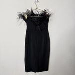 LPA NWT Revolve Aurora Black Feather Trim Strapless Dress Cocktail Party Size XS Photo 6