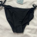 Shade & Shore New  Women’s Bikini Bottoms String Tie Black Size Medium NWT Photo 4