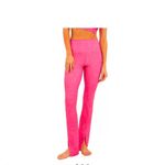 Beach Riot NWOT  Hot Pink Alani Flared Pants Slit Legs Women’s size Medium​ Photo 11