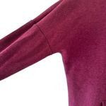 UGG  Trendy Burgundy Long Sleeves Front Zip Up High Low Sweatshirt SZ XS # 2365 Photo 3