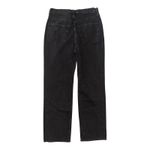 Gap  ’90s Loose High Rise Black Distressed Straight Leg Jeans Size 28 Photo 2